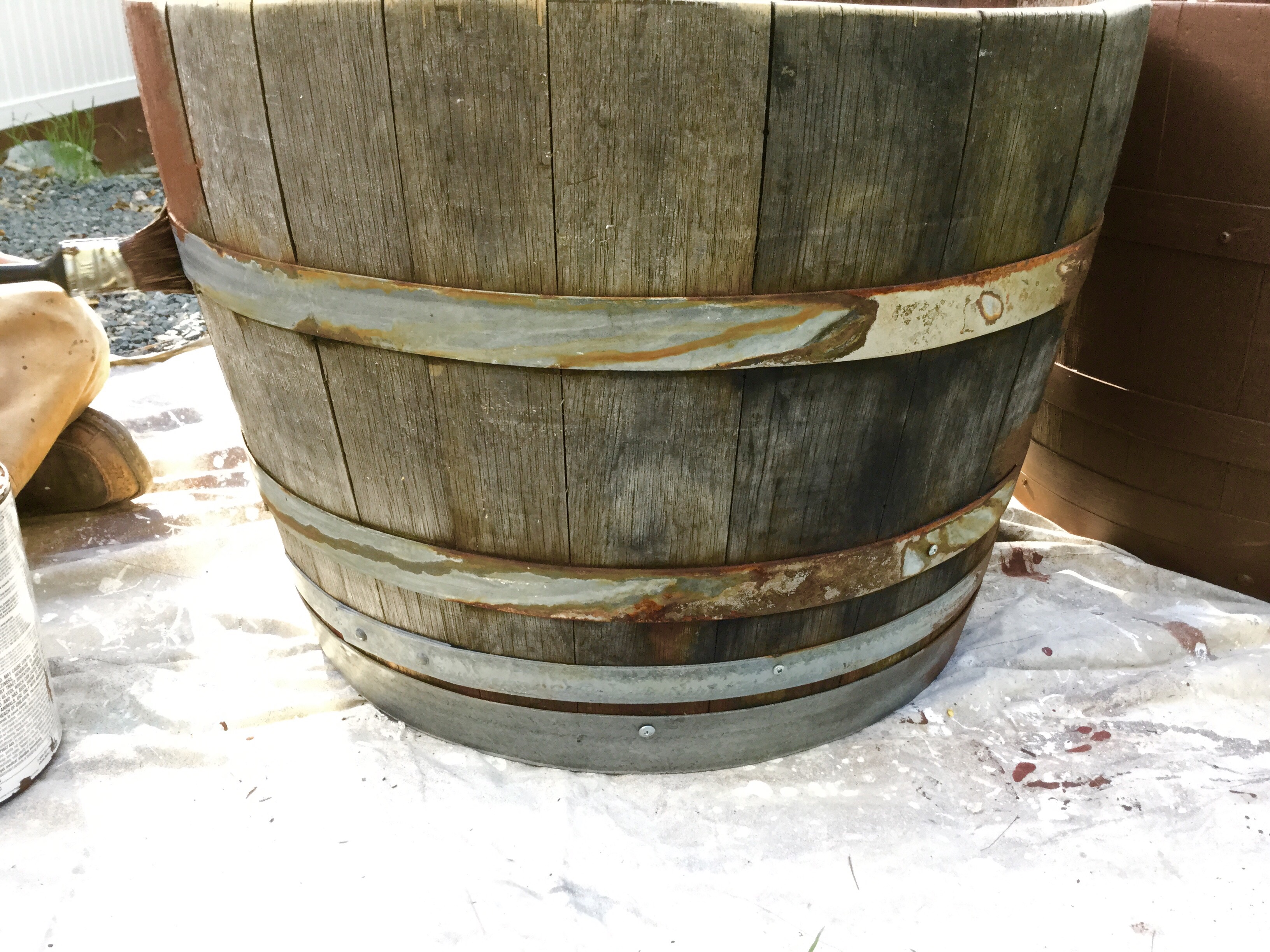How can you use wine barrels as planters in five steps?